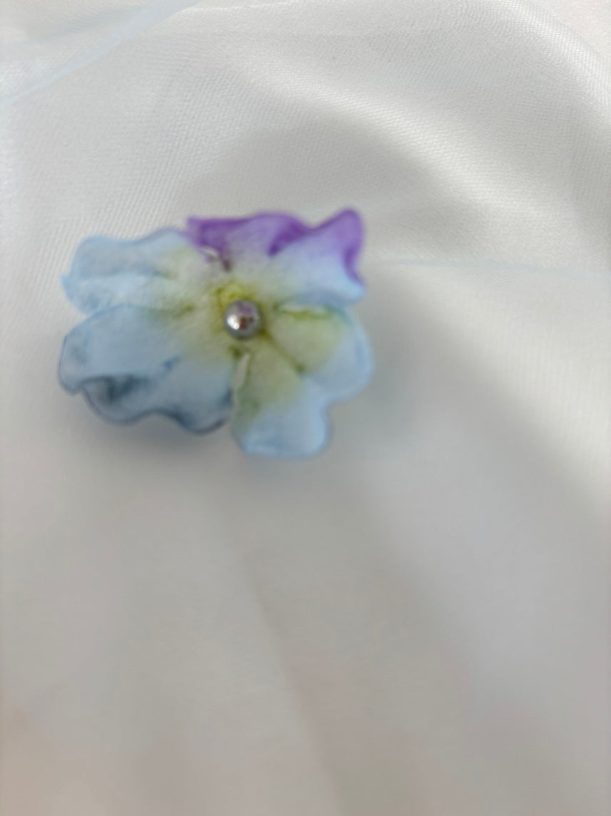 R052 Tule com flores 3D