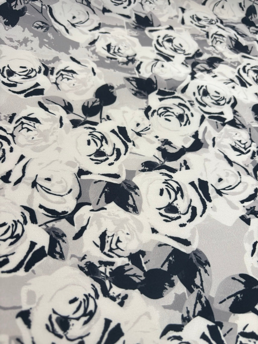 Estampado floral em mikado