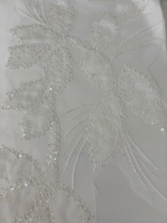 R0040101 TULLE BORDADO COM PEDRARIA