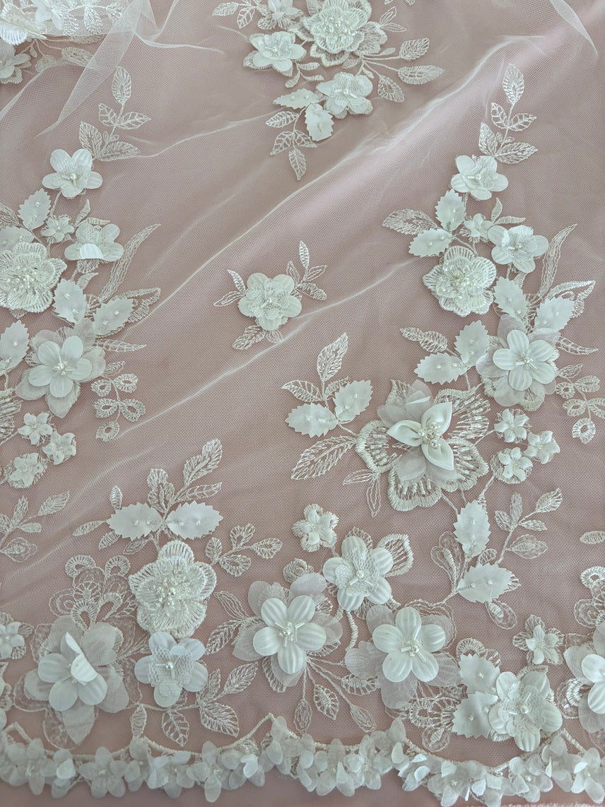R014101 RENDA 3D FLORAL