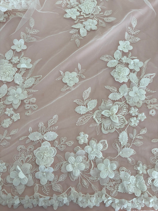 R014101 RENDA 3D FLORAL