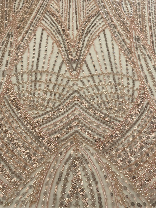 Renda Bordada com pedraria R096019